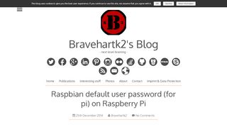 
                            9. Raspbian default user password (for pi) on Raspberry Pi ...