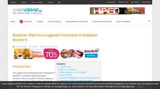 
                            1. Raspbian GNU/Linux upgrade from Jessie to Raspbian Stretch ...