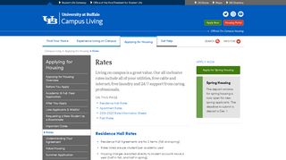
                            6. Rates - Campus Living - University at Buffalo