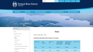 
                            4. Rates | Portland Water District