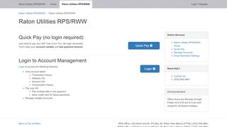 
                            4. Raton Utilities RPS/RWW - Municipal Online Services