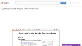 
                            8. Raymore Peculiar KeyNet Employee Portal - PDF