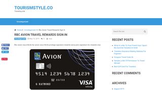 
                            9. Rbc Avion Travel Rewards Sign In | tourismstyle.co