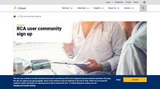 
                            7. RCA user community sign up | Crowe LLP