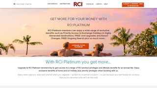 
                            2. RCI Platinum membership - RCI.com