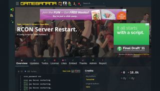 
                            3. RCON Server Restart. [Team Fortress 2] [Config …