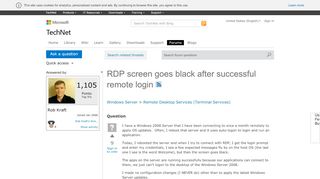 
                            9. RDP screen goes black after successful remote login