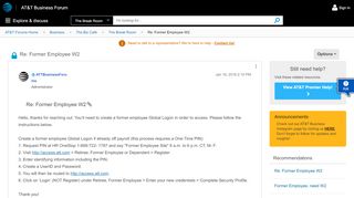 
                            4. Re: Former Employee W2 - AT&T Community Forums