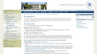 
                            2. Re-registration — Humboldt-Universität zu Berlin