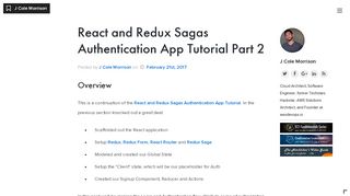 
                            11. React and Redux Sagas Authentication App Tutorial Part 2