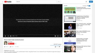 
                            9. React Client Side Authentication - YouTube