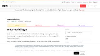 
                            5. react-modal-login - npm