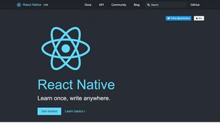 
                            5. React Native · A framework for building native apps using ...