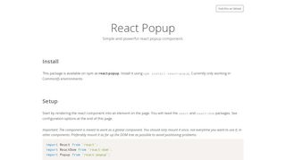 
                            8. React popup example - GitHub Pages