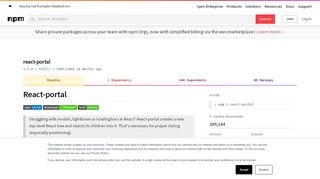 
                            8. react-portal - npm