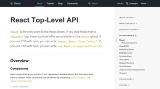 
                            8. React Top-Level API