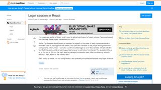 
                            8. reactjs - Login session in React - Stack Overflow