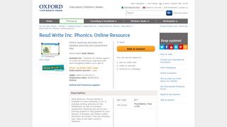 
                            2. Read Write Inc. Phonics: Online Resource: Oxford University Press