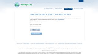 
                            1. ReadyCARD - Balance Check