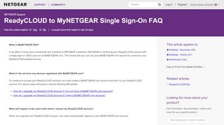 
                            5. ReadyCLOUD to MyNETGEAR Single Sign-On FAQ | Answer ...