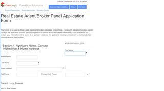 
                            4. Real Estate Agent/Broker Panel Application Form - Core Logic ...