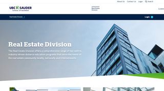 
                            1. Real Estate Division | UBC Sauder School of Business