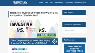 
                            9. Real Estate Investar VS PriceFinder VS RP Data Comparison ...