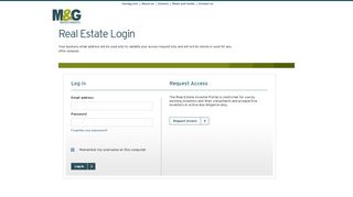 
                            7. Real Estate Login - M&G Investments - mandg.com