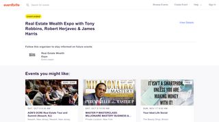 
                            6. Real Estate Wealth Expo with Tony Robbins, Robert ... - Eventbrite