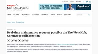 
                            6. Real-time maintenance requests possible via The WorxHub ...