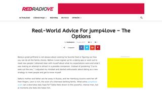 
                            8. Real-World Advice For jump4love – The Options | Red Radio ...