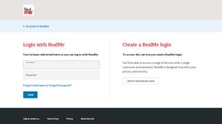 
                            4. RealMe - login