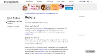 
                            7. Rebate - Investopedia