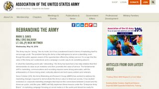 
                            6. Rebranding The Army | AUSA