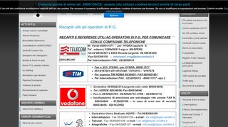 
                            7. Recapiti utili per la P.G. - carmain.altervista.org