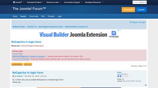 
                            5. ReCaptcha in login form - Joomla! Forum - …