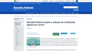 
                            4. Receita Federal amplia a adoção do certificado digital em ...
