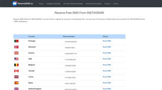 
                            6. Receive SMS Online From INSTAGRAM For …