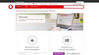 
                            3. Rechnungen - Vodafone Kabel Deutschland Kundenportal