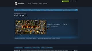 
                            6. Recommended - Similar items - Factorio - Steam