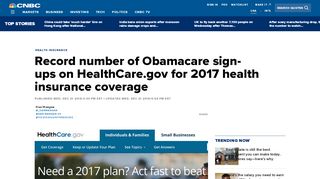 
                            8. Record number of Obamacare sign-ups on …