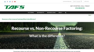 
                            8. Recourse vs. Non-recourse Factoring: What is the difference? | TAFS