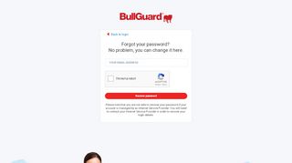 
                            6. Recover Password - BullGuard Secure Login