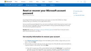 
                            4. Recover your Microsoft account - Microsoft Support