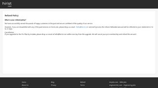 
                            3. Recruiter Web - refund | hirist.com