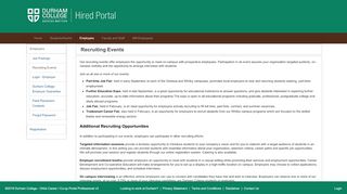 
                            6. Recruiting Events - Hired Portal - Durham College