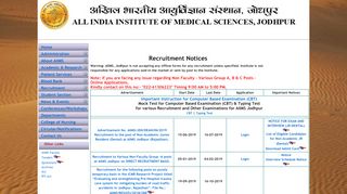 
                            4. Recruitment Notices - AIIMS Jodhpur