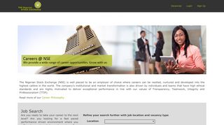 
                            1. Recruitment Portal - Nigerian Stock Exchange