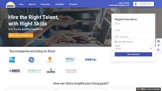 
                            4. Recruitment Solutions & Employer Login Services @ Shine.com
