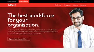 
                            2. Recruitment solutions with Adecco India